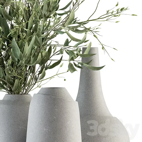 3DSky - Vase and Plant Decorative Set Set 81 - Image 2