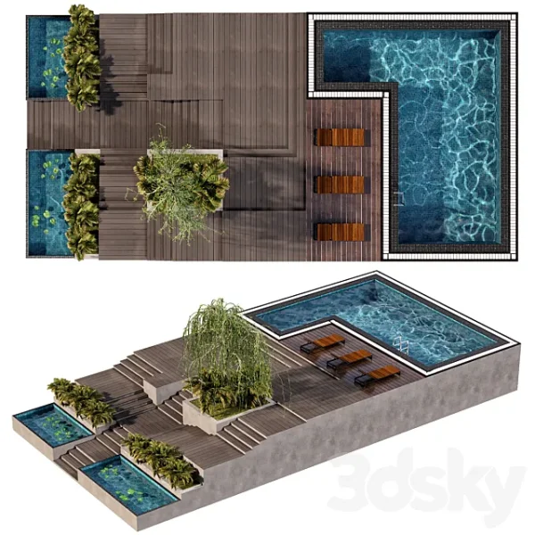 3DSky - POOL NO30 & LANDSCAPE - Image 2