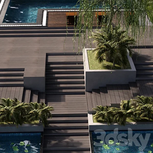 3DSky - POOL NO30 & LANDSCAPE - Image 3