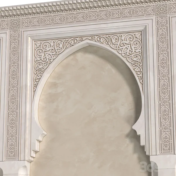 3DSky - Arch In Oriental Style Arab Decorative Wall Arabic Wall Oriental Wall Paneling - Image 2