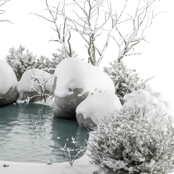 3DSky - Landscape Furniture Snowy Lake Set 48 V - Image 4