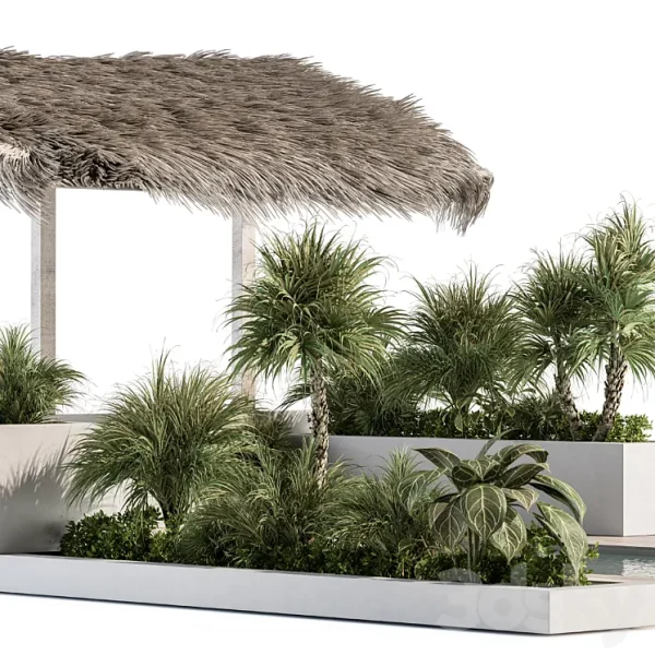 3DSky - Backyard and Landscape Furniture with Pool 05 - Image 2
