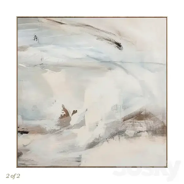 3DSky Large Abstract Neutral Wall Art C 425 - Image 3