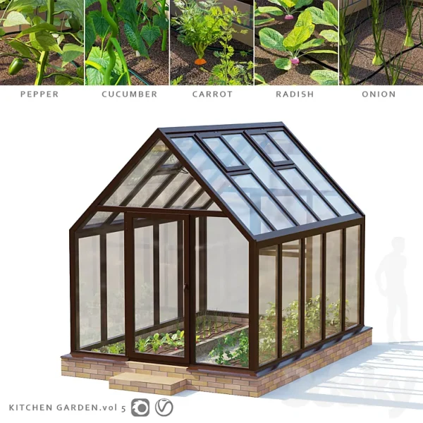 3DSky - Garden Greenhouse Kitchen Garden Vol 5