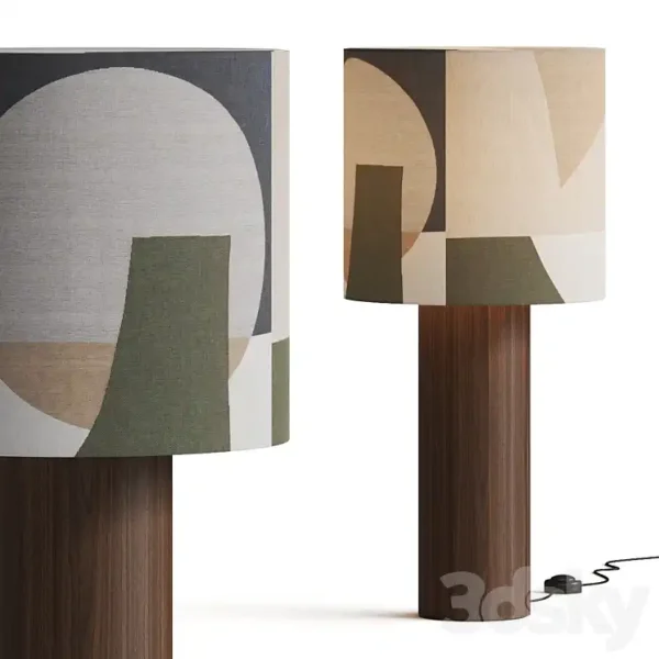 3DSky - Ferm Living Post Floor Lamp Entire Lampshade