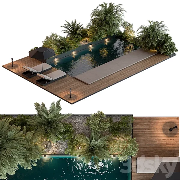 3DSky - Landscape Furniture with Pool 69