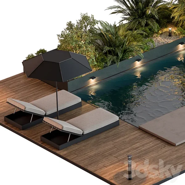 3DSky - Landscape Furniture with Pool 69 - Image 3