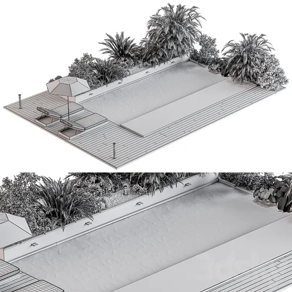 3DSky - Landscape Furniture with Pool 69 - Image 4