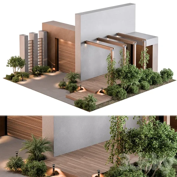 3DSky - Outdoor Entrance and Fence 12