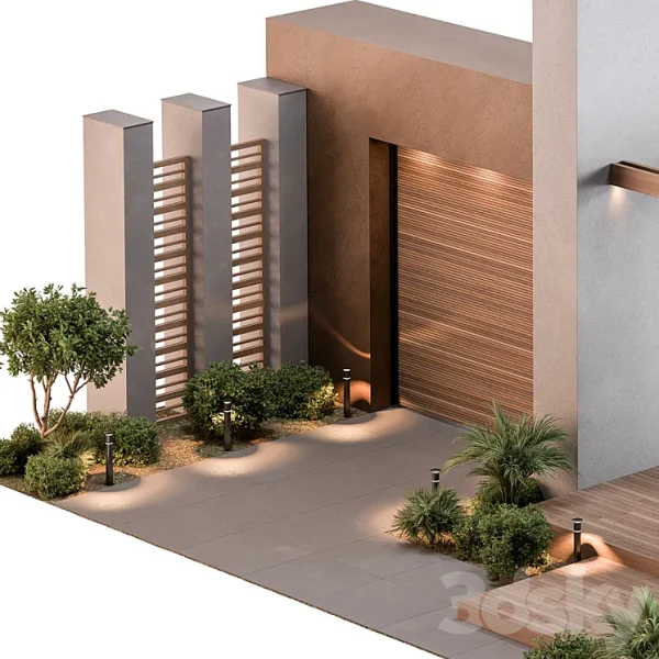 3DSky - Outdoor Entrance and Fence 12 - Image 3
