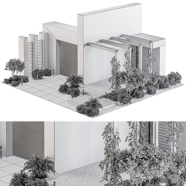 3DSky - Outdoor Entrance and Fence 12 - Image 4