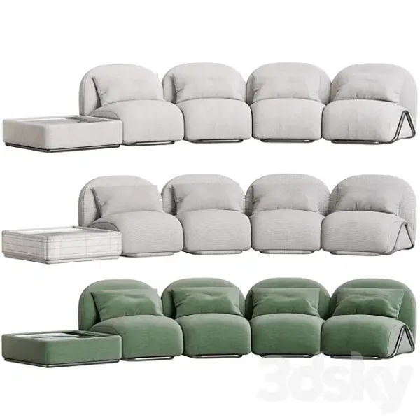 3DSky - Sofa Victoria By Tacchini - Image 4