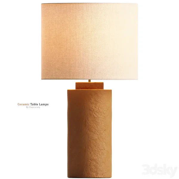 3DSky - Zara Home Handmade Ceramic Table Lamp - Image 2