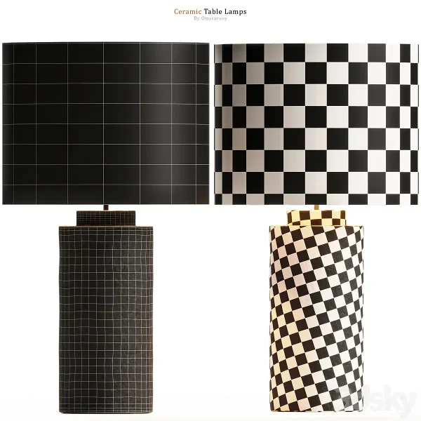 3DSky - Zara Home Handmade Ceramic Table Lamp - Image 4