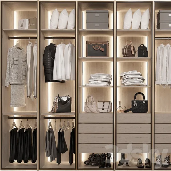 3DSky - Wardrobe with Glass Doors