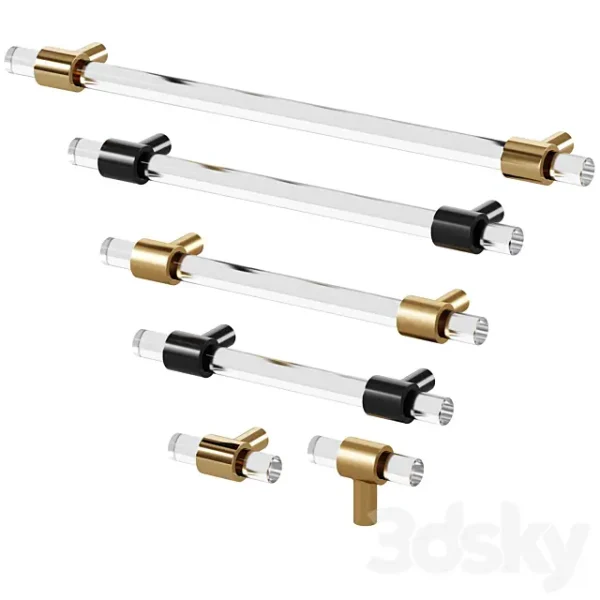 3DSky - Handles KRISTAL Acrylic & Brass by Meraki - Image 4