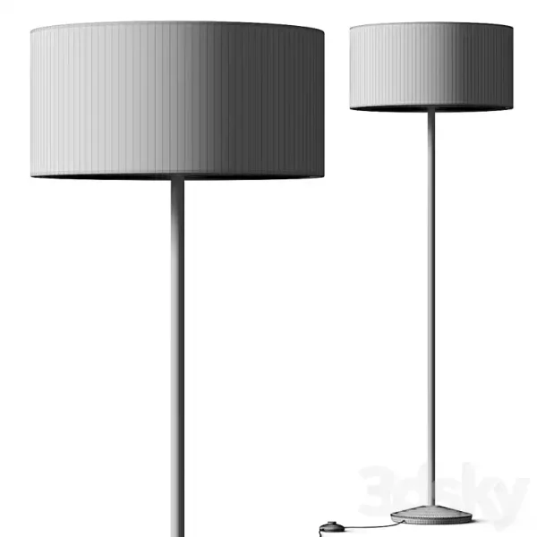 3DSky - Zara Home Wooden Body Floor Lamp - Image 3