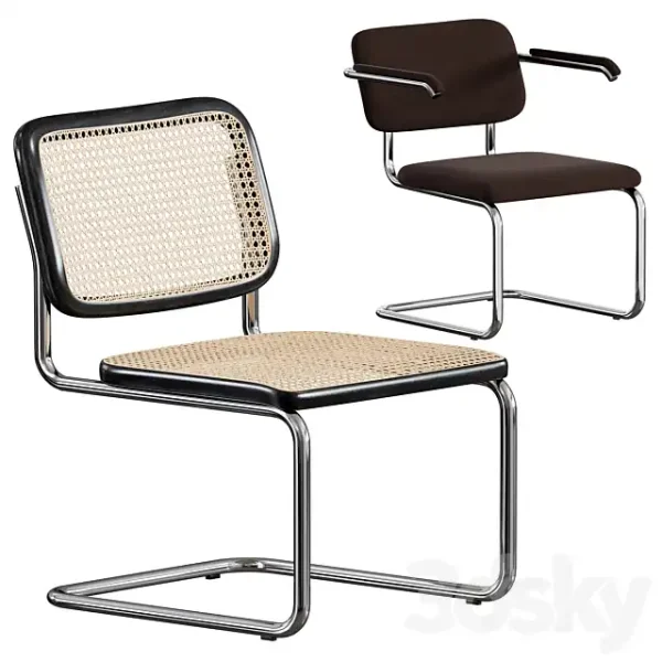 3DSky - Knoll Cesca Chair Cane Seat&Back