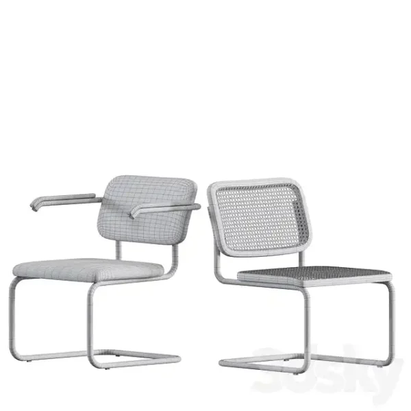 3DSky - Knoll Cesca Chair Cane Seat&Back - Image 5