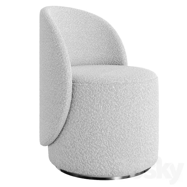 3DSky - Round Swivel Chair NORDIC - Image 2