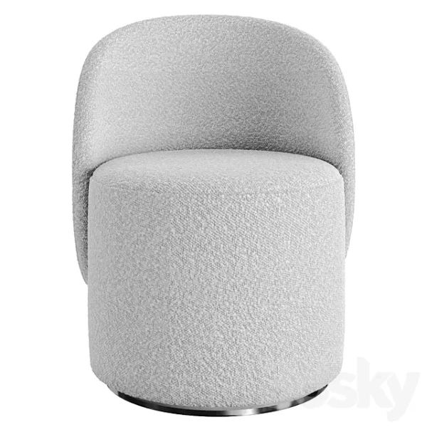3DSky - Round Swivel Chair NORDIC - Image 3