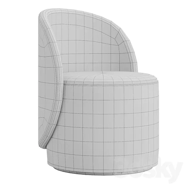 3DSky - Round Swivel Chair NORDIC - Image 4
