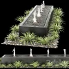 3DSky - Modern Box Fountains 01