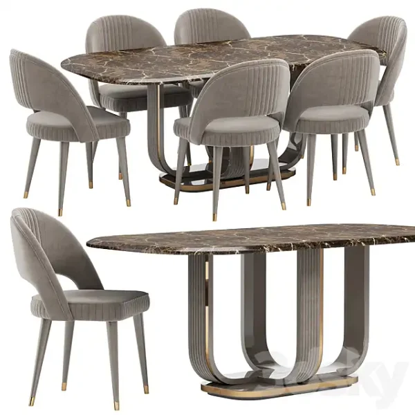 3DSky - Saber Jewels CRYSTAL Dining Set
