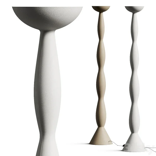 3DSky - Haos Natural 2020 01 Plaster Floor Lamp - Image 2