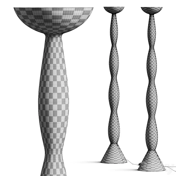 3DSky - Haos Natural 2020 01 Plaster Floor Lamp - Image 3