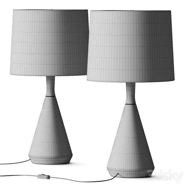 3DSky - Crate and Barrel Weston Table Lamp - Image 2