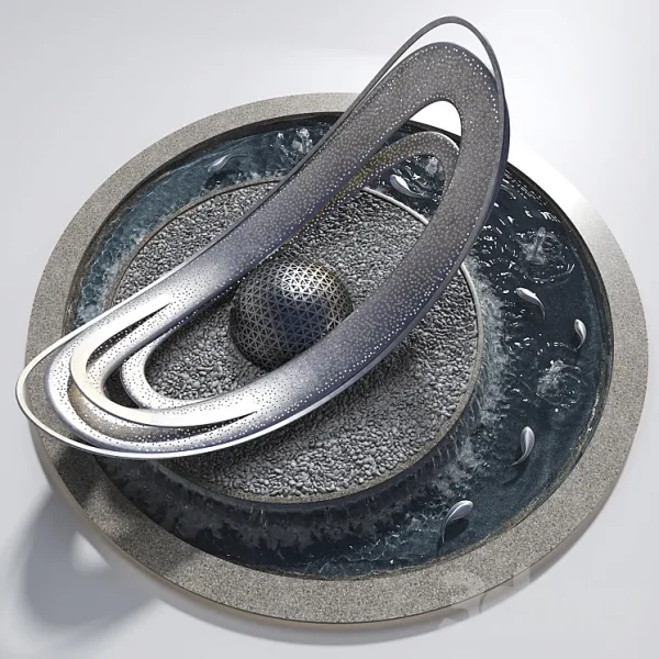 3DSky - Pond with Metal Sculpture - Image 2