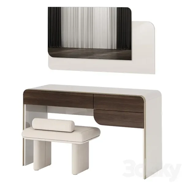 3DSky - Turri SOUL Dressing Table with ZERO Pouf - Image 2