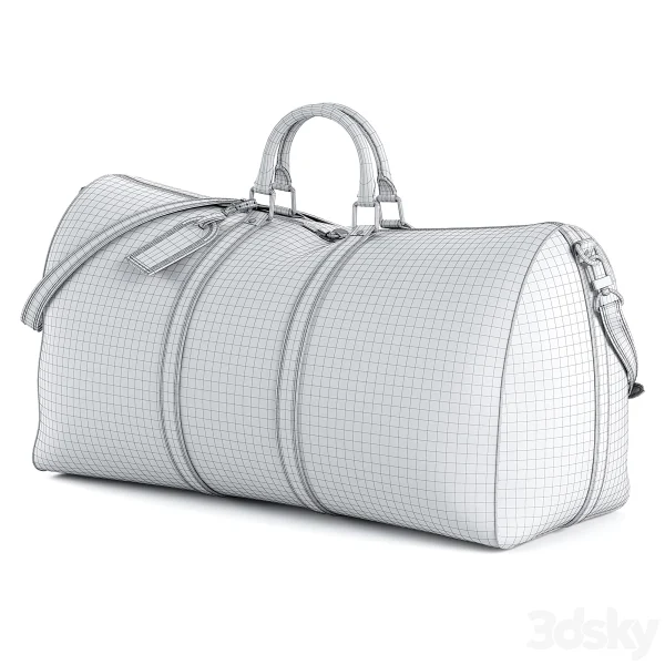 3DSky LOUIS VUITTON Keepall 60 Black - Image 4