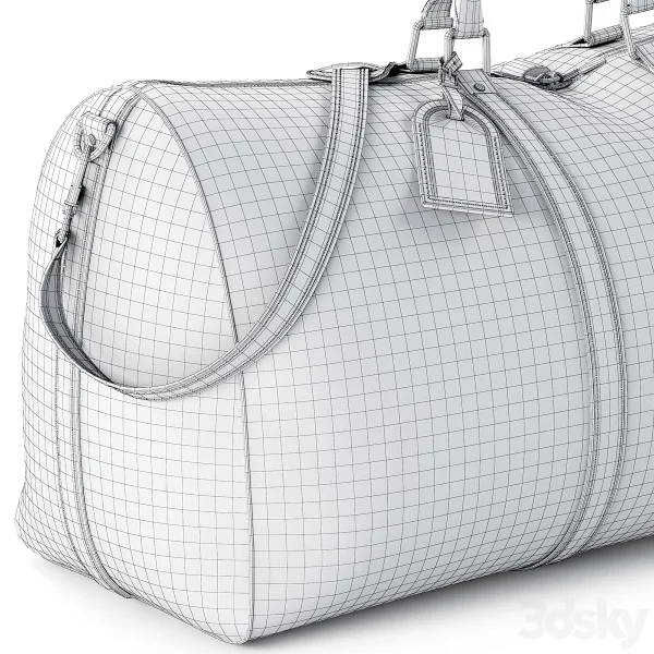 3DSky LOUIS VUITTON Keepall 60 Black - Image 5