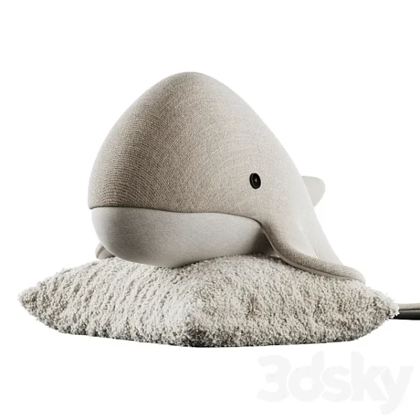 3DSky - Cute Plush Whale - Image 3