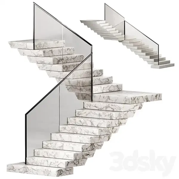 3DSky - Stairs 3 Stone Steps