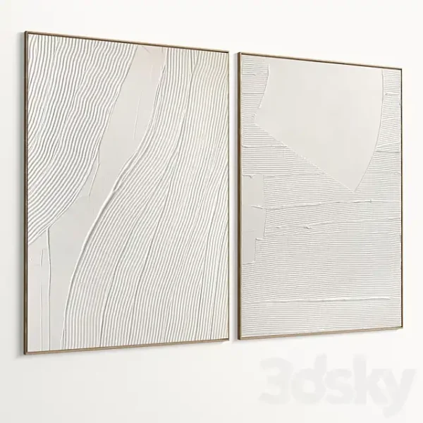 3DSky - Plaster Two Photo Frame D 603 - Image 3