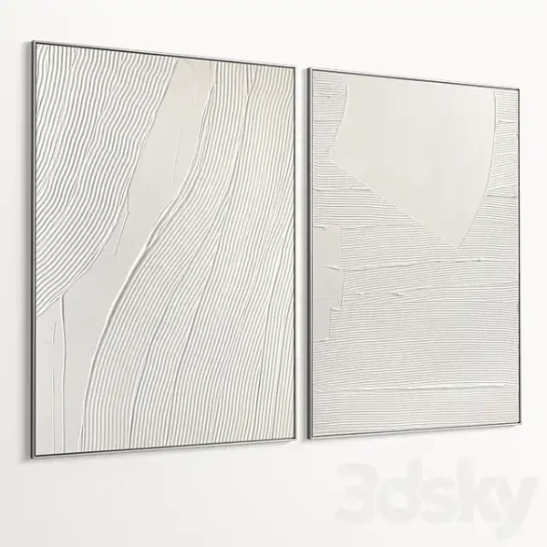 3DSky - Plaster Two Photo Frame D 603 - Image 2