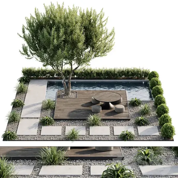3DSky - Town Square and Outdoor Plants 6