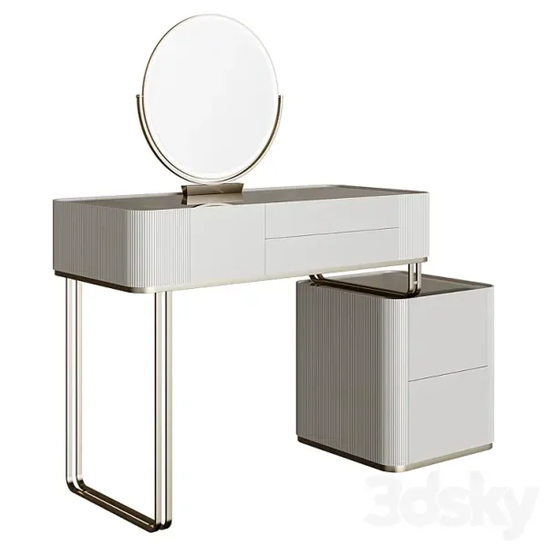 3DSky - Dressing Table Drawer Makeup Vanity Set