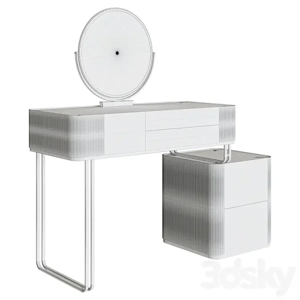 3DSky - Dressing Table Drawer Makeup Vanity Set - Image 2