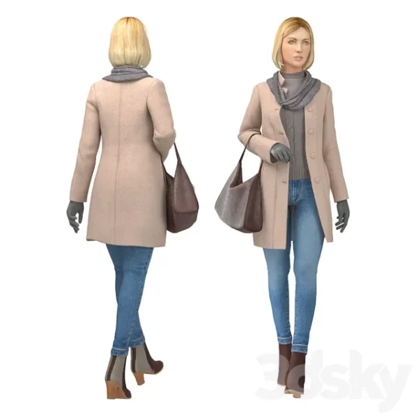 3DSky - Girl in Coat