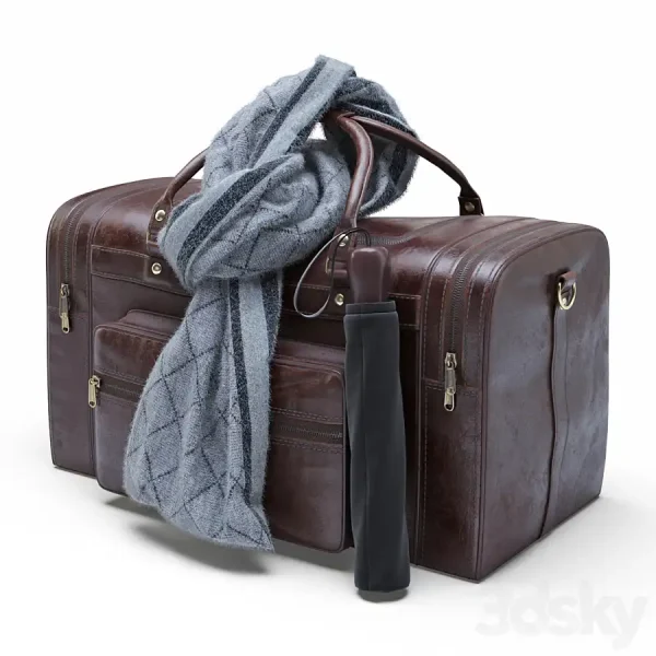 3DSky - Leather Military Duffle Bag - Image 2