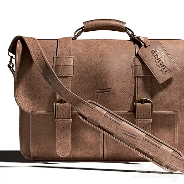 3DSky - Leather Man s Bag from Wright Brothers - Image 2