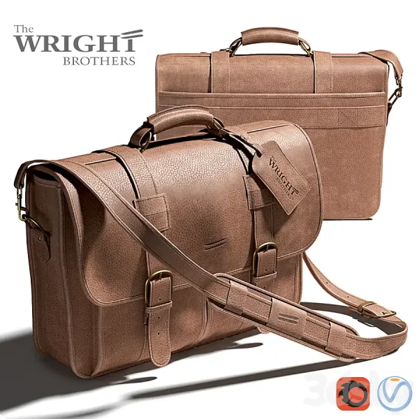 3DSky - Leather Man s Bag from Wright Brothers