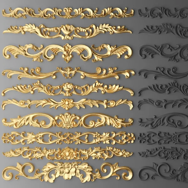 3DSky - Set Stucco Decoration 3 - Image 2