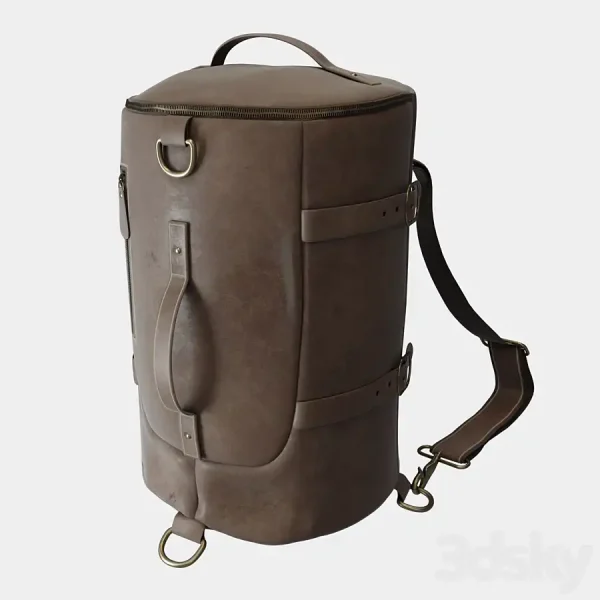 3DSky - Vintage Leather Travel Backpack - Image 2
