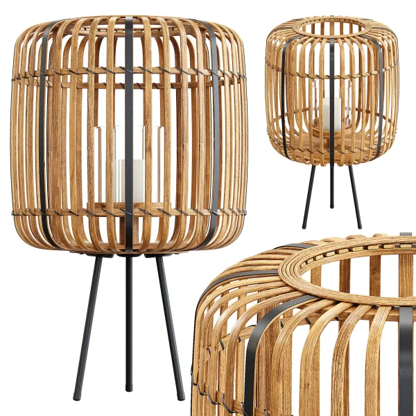 3DSky - Zara Home The Bamboo Decorative Candle Lamp - Image 2