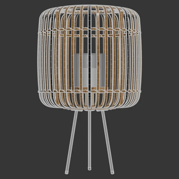 3DSky - Zara Home The Bamboo Decorative Candle Lamp - Image 4
